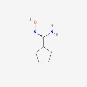 molecular formula C6H12N2O B7721509 N-hydroxy-cyclopentanecarboxamidine 