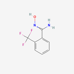 molecular formula C8H7F3N2O B7721531 N'-hydroxy-2-(trifluoromethyl)benzenecarboximidamide 