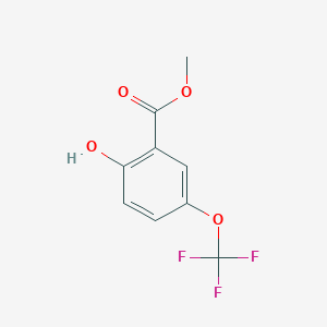 molecular formula C9H7F3O4 B7721574 2-羟基-5-(三氟甲氧基)苯甲酸甲酯 