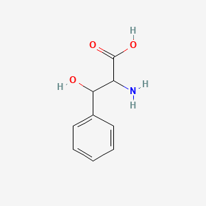 molecular formula C9H11NO3 B7721602 2-Amino-3-hydroxy-3-phenylpropanoic acid CAS No. 68296-26-4