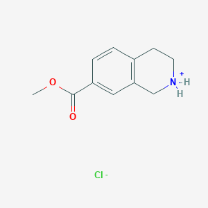 Methyl 1,2,3,4-tetrahydroisoquinolin-2-ium-7-carboxylate;chloride