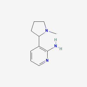 molecular formula C10H15N3 B7721669 3-(1-Methylpyrrolidin-2-yl)pyridin-2-amine CAS No. 6969-91-1