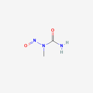 molecular formula C2H5N3O2 B7721670 N-亚硝基-N-甲基脲 CAS No. 28606-00-0