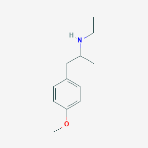molecular formula C12H19NO B077217 N-Ethyl-p-methoxy-alpha-methylphenethylamine CAS No. 14367-46-5