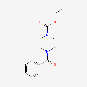 molecular formula C14H18N2O3 B7721778 Ethyl 4-benzoylpiperazine-1-carboxylate 