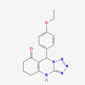 molecular formula C16H17N5O2 B7721856 9-(4-ethoxyphenyl)-5,6,7,9-tetrahydrotetrazolo[5,1-b]quinazolin-8(4H)-one 