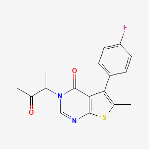 5-(4-Fluorophenyl)-6-methyl-3-(3-oxobutan-2-yl)thieno[2,3-d]pyrimidin-4-one