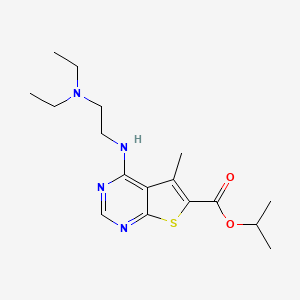molecular formula C17H26N4O2S B7721940 1-Methylethyl 4-[[2-(diethylamino)ethyl]amino]-5-methylthieno[2,3-d]pyrimidine-6-carboxylate CAS No. 914219-88-8