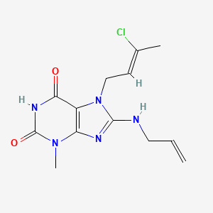 7-[(Z)-3-chlorobut-2-enyl]-3-methyl-8-(prop-2-enylamino)purine-2,6-dione