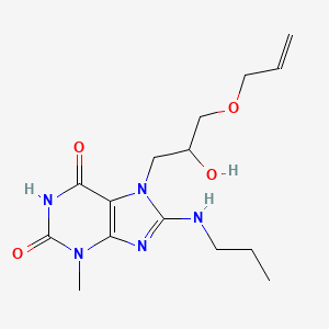 7-(2-Hydroxy-3-prop-2-enoxypropyl)-3-methyl-8-(propylamino)purine-2,6-dione