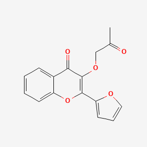 molecular formula C16H12O5 B7722076 2-Furan-2-yl-3-(2-oxo-propoxy)-chromen-4-one 