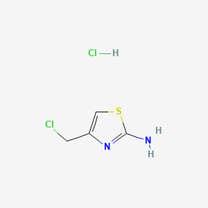 molecular formula C4H6Cl2N2S B7722226 2-Thiazolamine, 4-(chloromethyl)-, monohydrochloride CAS No. 60090-58-6