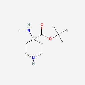 tert-butyl 4-(methylamino)piperidine-4-carboxylate;4-N-Boc-4-N-methyl-aminopiperidine