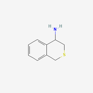 molecular formula C9H11NS B7722278 3,4-Dihydro-1H-isothiochromen-4-amine 