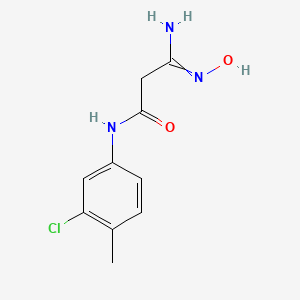 3-amino-N-(3-chloro-4-methylphenyl)-3-hydroxyiminopropanamide