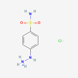 molecular formula C6H10ClN3O2S B7722364 2-(4-Sulfamoylphenyl)hydrazin-1-ium chloride 