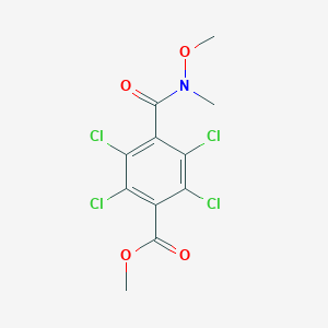 molecular formula C11H9Cl4NO4 B077224 Methyl 2,3,5,6-tetrachloro-N-methoxy-N-methylterephthalamate CAS No. 14419-01-3