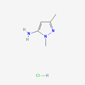 molecular formula C5H10ClN3 B7722536 1,3-dimethyl-1H-pyrazol-5-amine hydrochloride CAS No. 61480-28-2
