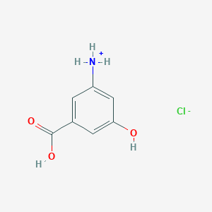 molecular formula C7H8ClNO3 B7722543 (3-Carboxy-5-hydroxyphenyl)azanium;chloride 