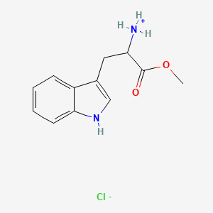 molecular formula C12H15ClN2O2 B7722619 [3-(1H-indol-3-yl)-1-methoxy-1-oxopropan-2-yl]azanium;chloride 