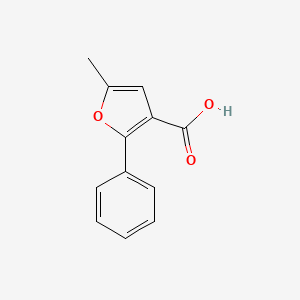 molecular formula C12H10O3 B7722785 5-Methyl-2-phenylfuran-3-carboxylic acid CAS No. 5926-07-8