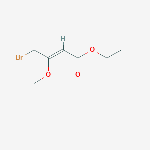 molecular formula C8H13BrO3 B7722804 ethyl (Z)-4-bromo-3-ethoxybut-2-enoate 