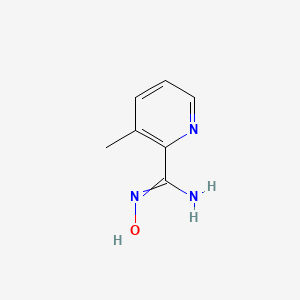 molecular formula C7H9N3O B7722884 N-Hydroxy-3-methyl-pyridine-2-carboxamidine 