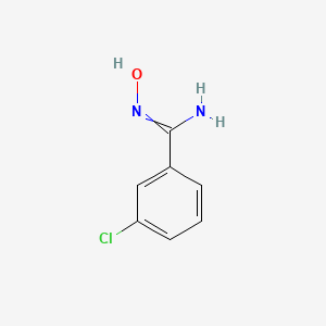 molecular formula C7H7ClN2O B7722912 3-chloro-N-hydroxybenzene-1-carboximidamide 