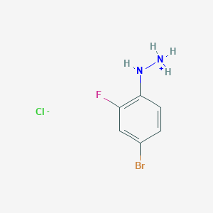 (4-Bromo-2-fluoroanilino)azanium;chloride