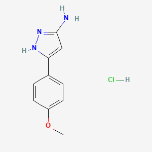 5-(4-Methoxyphenyl)-1H-pyrazol-3-amine hydrochloride