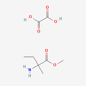 molecular formula C8H15NO6 B7722973 Methyl 2-amino-2-methylbutanoate;oxalic acid 
