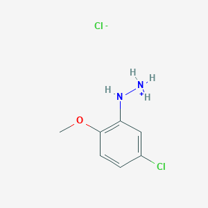 molecular formula C7H10Cl2N2O B7722976 (5-Chloro-2-methoxyanilino)azanium;chloride 