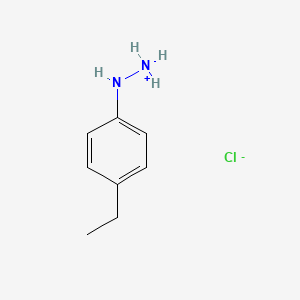 molecular formula C8H13ClN2 B7722982 (4-Ethylanilino)azanium;chloride 