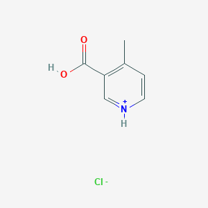 molecular formula C7H8ClNO2 B7723036 4-Methylpyridin-1-ium-3-carboxylic acid;chloride 