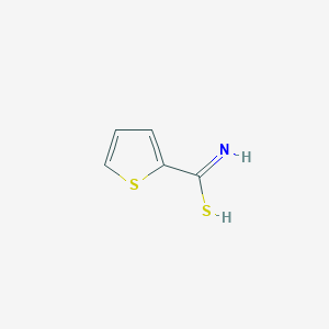 molecular formula C5H5NS2 B7723089 thiophene-2-carboximidothioic acid 