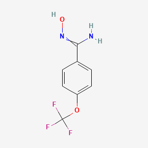 molecular formula C8H7F3N2O2 B7723092 N-hydroxy-4-(trifluoromethoxy)benzene-1-carboximidamide CAS No. 1570043-14-9