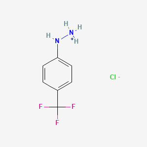 molecular formula C7H8ClF3N2 B7723141 [4-(Trifluoromethyl)anilino]azanium;chloride 