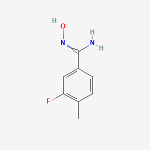 molecular formula C8H9FN2O B7723148 3-Fluoro-4-methylbenzamideoxime 