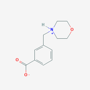 molecular formula C12H15NO3 B7723208 3-(Morpholin-4-ium-4-ylmethyl)benzoate 