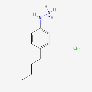 molecular formula C10H17ClN2 B7723233 (4-Butylanilino)azanium;chloride 