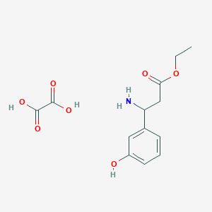 molecular formula C13H17NO7 B7723257 Ethyl 3-amino-3-(3-hydroxyphenyl)propanoate oxalate 