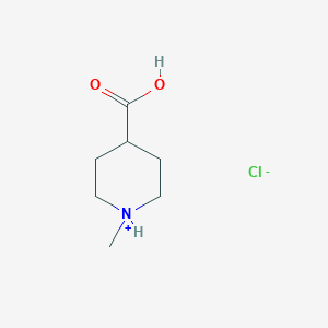 molecular formula C7H14ClNO2 B7723288 1-Methylpiperidin-1-ium-4-carboxylic acid;chloride 