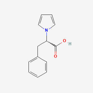 molecular formula C13H13NO2 B7723301 (2S)-3-Phenyl-2-(1H-pyrrol-1-YL)propanoic acid 