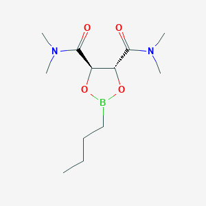 molecular formula C12H23BN2O4 B7723328 (4R,5R)-2-butyl-4-N,4-N,5-N,5-N-tetramethyl-1,3,2-dioxaborolane-4,5-dicarboxamide 