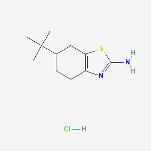 molecular formula C11H19ClN2S B7723330 6-(tert-Butyl)-4,5,6,7-tetrahydrobenzo[d]thiazol-2-amine hydrochloride 