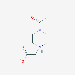 molecular formula C8H14N2O3 B7723383 2-(4-Acetylpiperazin-1-ium-1-yl)acetate 