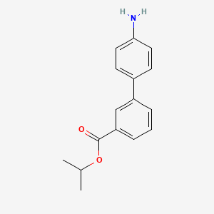 molecular formula C16H17NO2 B7723424 Isopropyl 4'-amino-[1,1'-biphenyl]-3-carboxylate CAS No. 728918-85-2