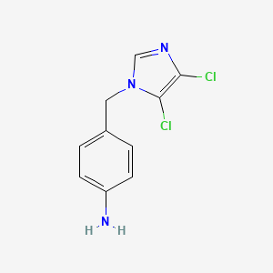 4-[(4,5-Dichloroimidazol-1-yl)methyl]aniline
