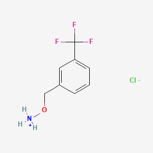 1-[(Ammoniooxy)methyl]-3-(trifluoromethyl)benzene chloride