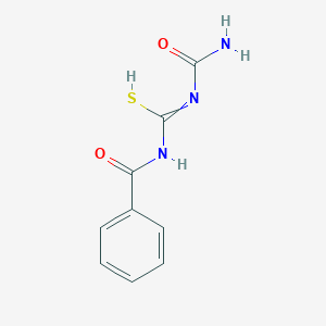 molecular formula C9H9N3O2S B7723555 N-benzoyl-N'-carbamoylcarbamimidothioic acid 